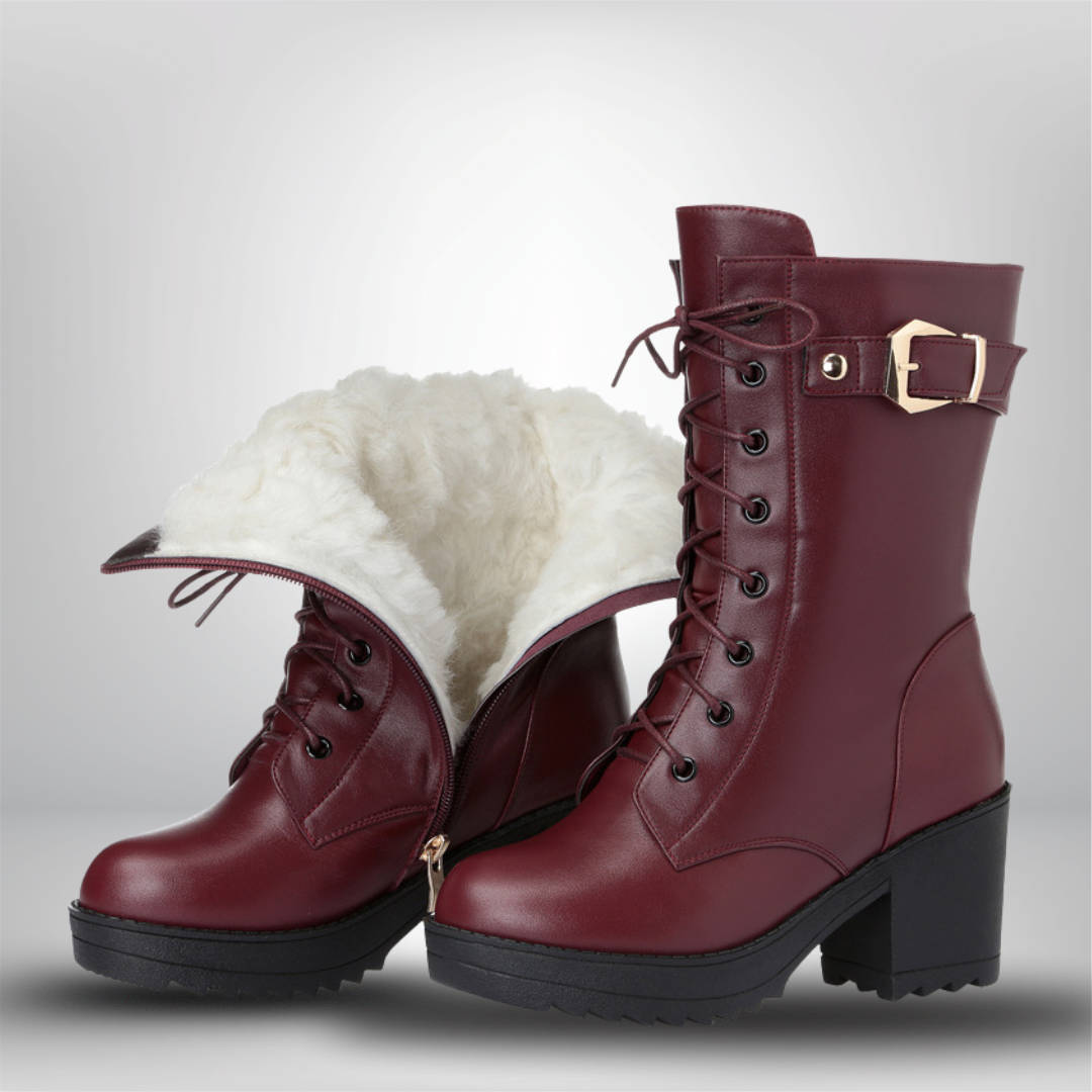 FEYLINA | Bottes Martin en Cuir Classiques