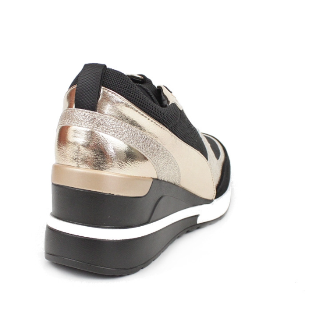 FEYLINA | Baskets Noires & Dorées