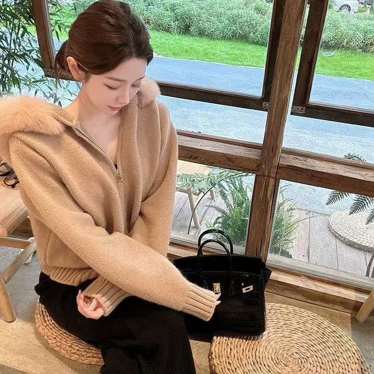 FEYLINA  | Cardigan Tricoté à Capuche