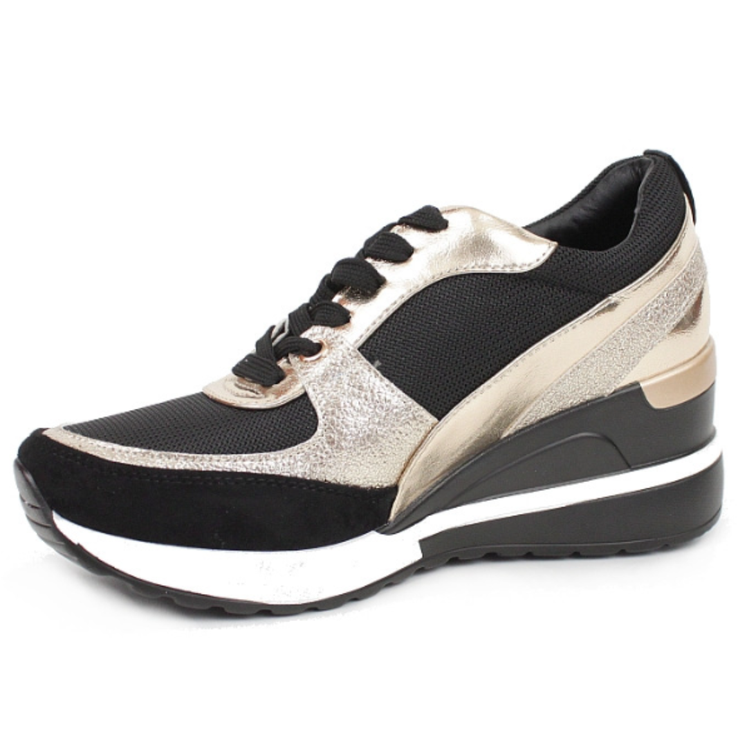 FEYLINA | Baskets Noires & Dorées