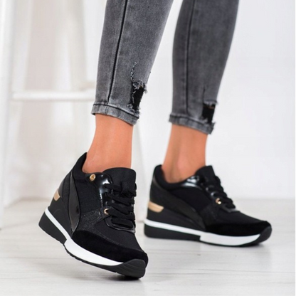 FEYLINA | Baskets Noires & Dorées