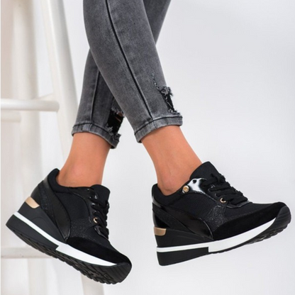 FEYLINA | Baskets Noires & Dorées