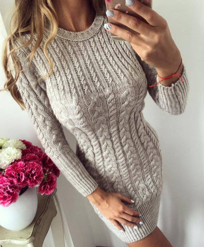 FEYLINA  | Robe Pull Tricotée Élégante