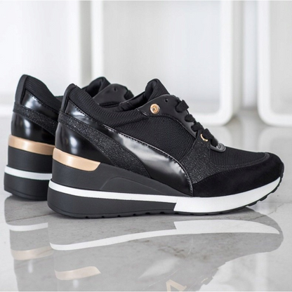 FEYLINA | Baskets Noires & Dorées