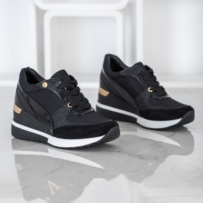 FEYLINA | Baskets Noires & Dorées