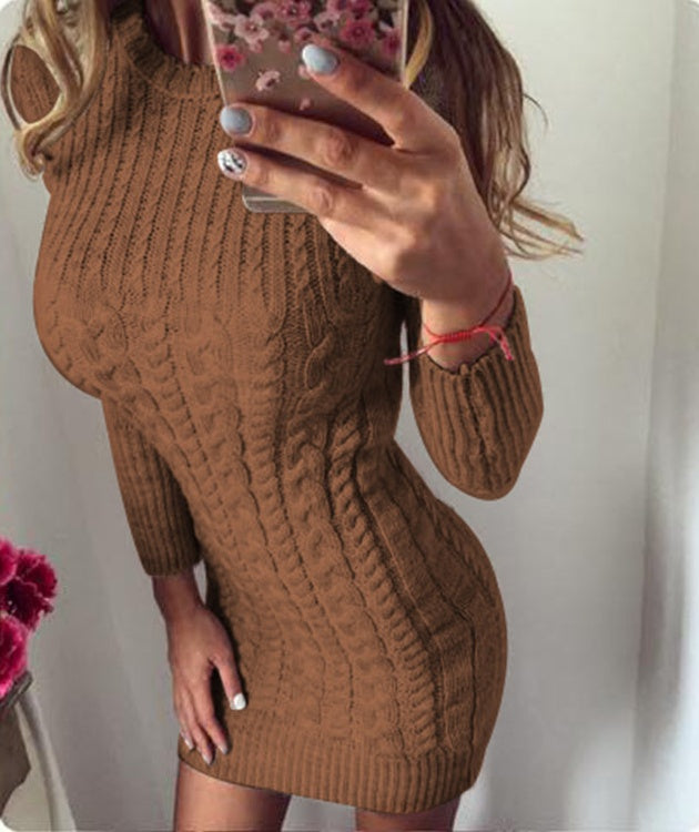 FEYLINA  | Robe Pull Tricotée Élégante