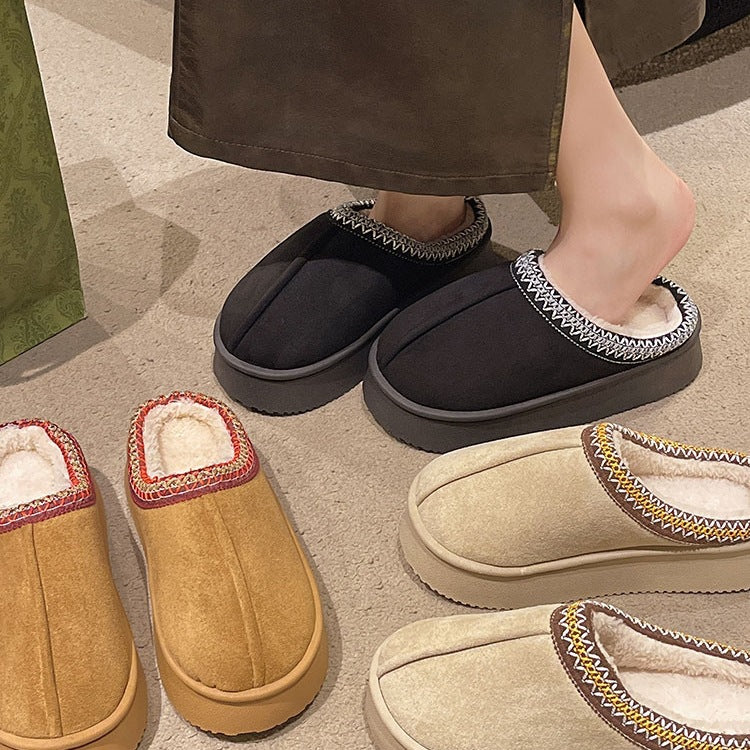 Feylina | Chaussons en Daim & Coton