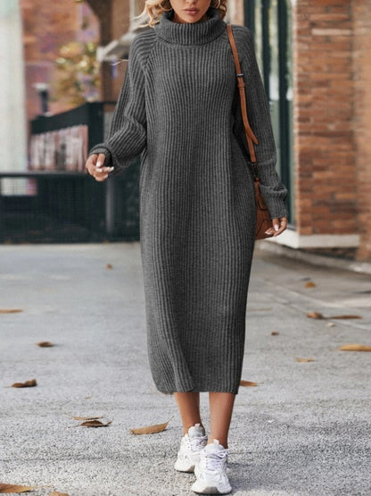FEYLINA  | Robe Pull à Col Roulé Classique